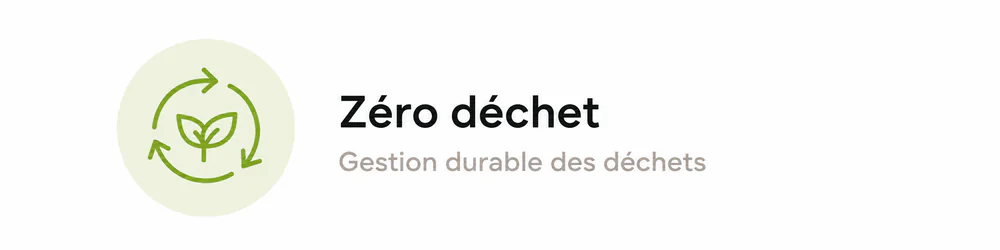 Zéro déchet — Gestion durable des déchets